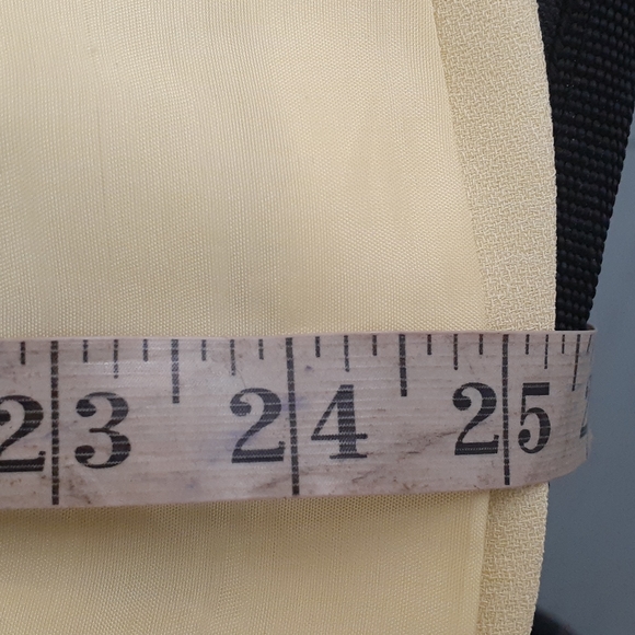 "Ann Tjian" for KENAR Pastel Yellow Crop Blazer size 10 Jacket Cocktail career - Picture 13 of 13